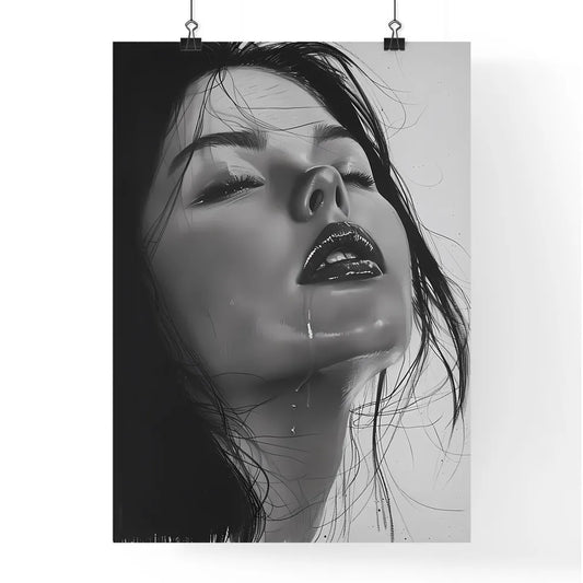 Expressive Charcoaled Female Masterpiece Poster