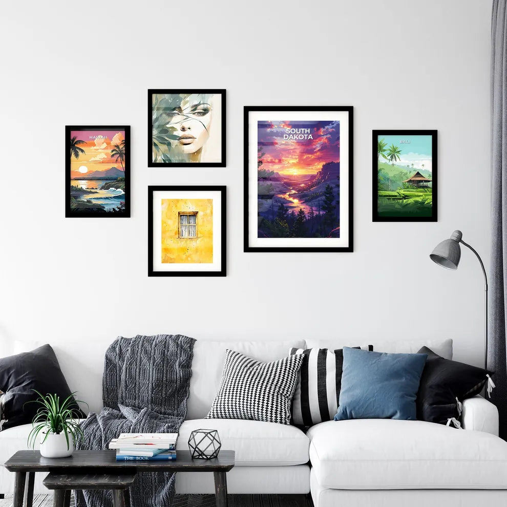 Vibrant Sunset - South Dakota - River - Arti Wall Art