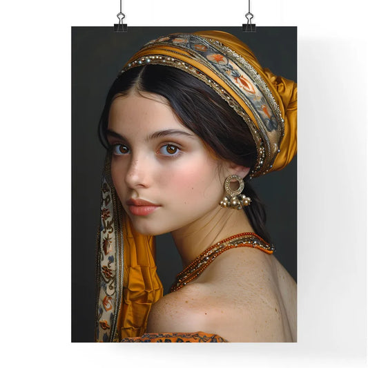Intricate Spanish Noblewoman Portrait Poster