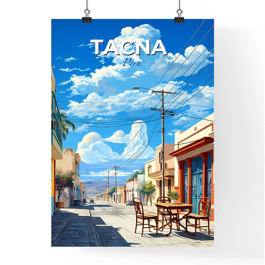 TacnaPeru Skyline Art Painting South America Cityscape VibrantArtwork Default Title