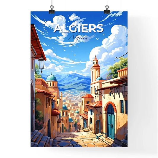 Expressive Algiers Algeria City Skyline Painting Cartoon Default Title