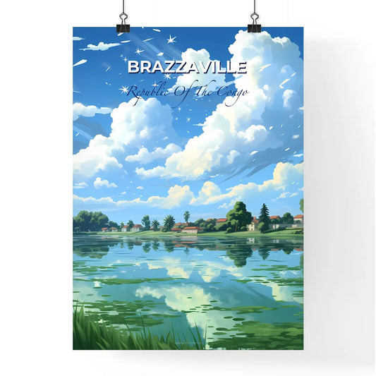 Brazzaville Cityscape Congo Painting Waterfront Art Print Africa Default Title