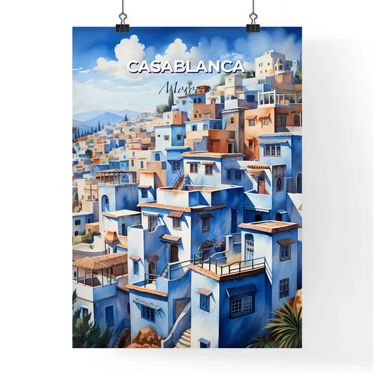 Casablanca City Morocco Urban Art Cityscape Painting Artwork Default Title