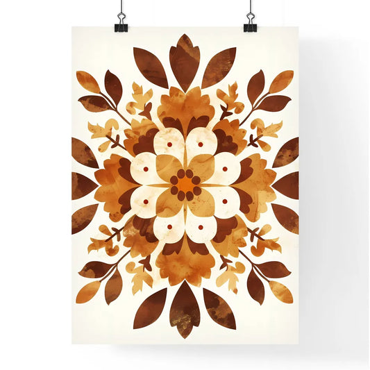 Vibrant Floral Folk Art Poster