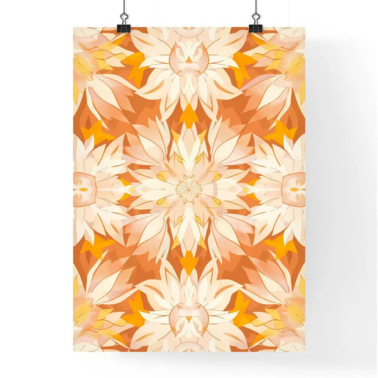 Mexican Floral Geometrical Shapes Non Unifor Poster