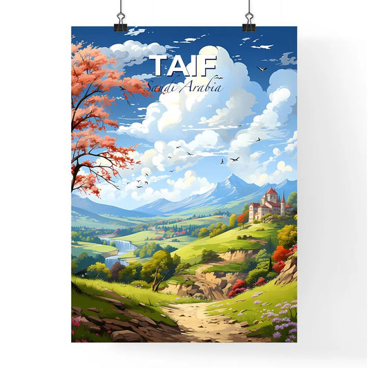 Taif Saudi Arabia Cityscape Urban Cityscape Artwork Oil Painting Panorama Default Title