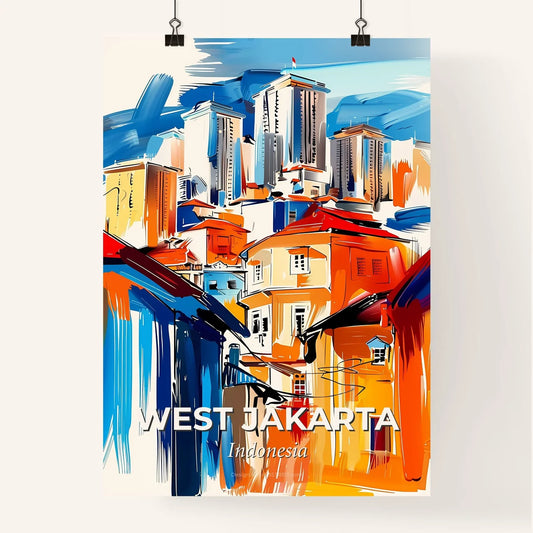 Vibrant West Jakarta, Indonesia Poster