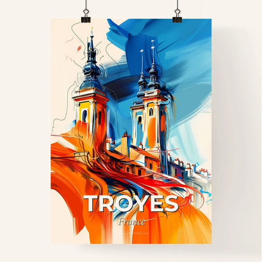 Vibrant Troyes, France Poster
