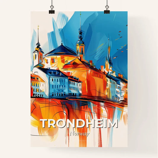 Vibrant Trondheim, Norway Poster