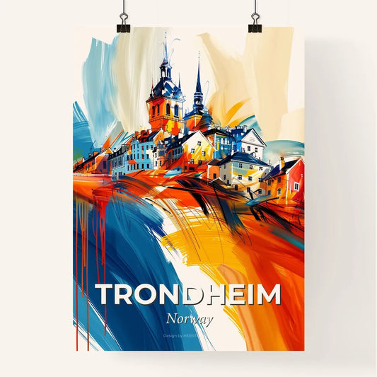 Vibrant Trondheim, Norway Poster