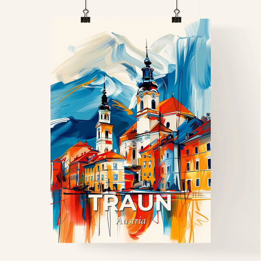 Vibrant Traun, Austria Poster