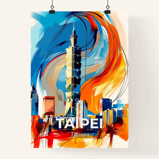Vibrant Taipei, Taiwan Poster