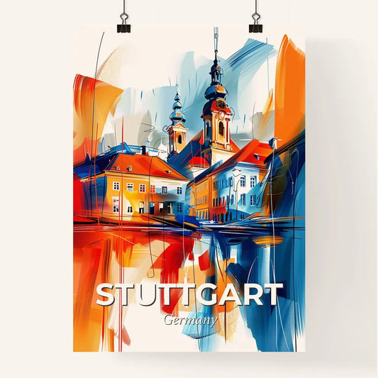 Vibrant Stuttgart, Germany Poster