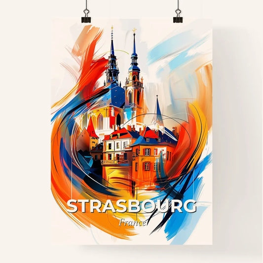 Vibrant Strasbourg, France Poster