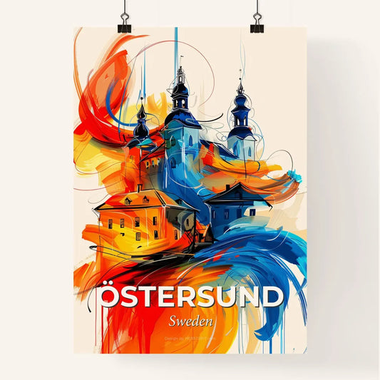 Vibrant Östersund, Sweden Poster