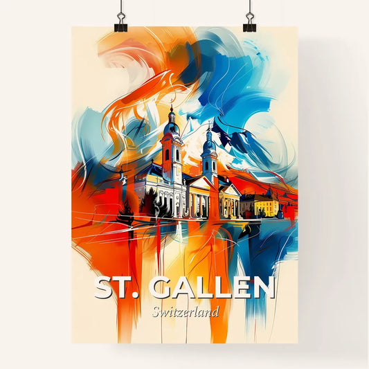 Vibrant St. Gallen, Switzerland Poster