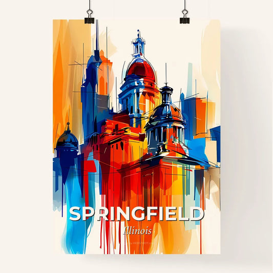Vibrant Springfield, Illinois Poster