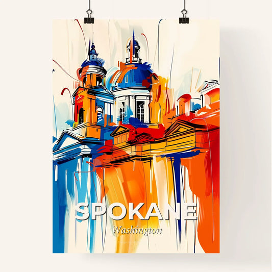 Vibrant Spokane, Washington Poster