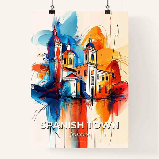 Vibrant Spanish Town, Jamaica Poster