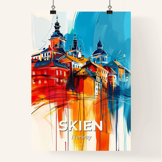 Vibrant Skien, Norway Poster