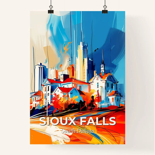 Vibrant Sioux Falls, South Dakota Poster