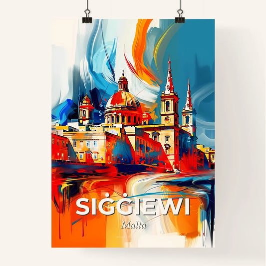 Vibrant Siġġiewi, Malta Poster