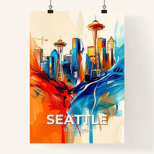 Vibrant Seattle, Washington Poster