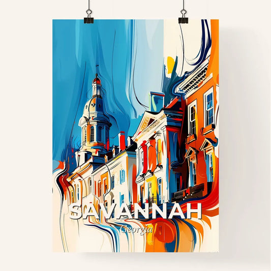 Vibrant Savannah, Georgia Poster