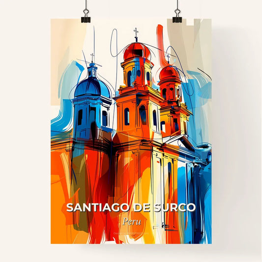Vibrant Santiago De Surco, Peru Poster