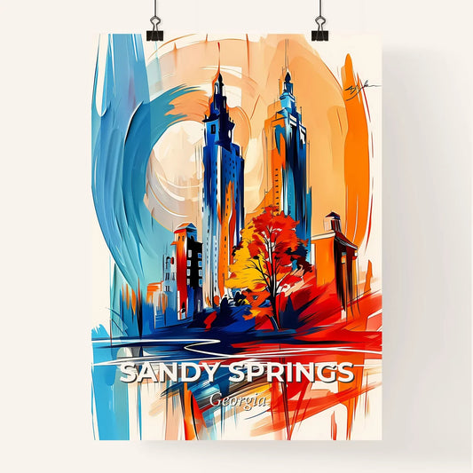Vibrant Sandy Springs, Georgia Poster
