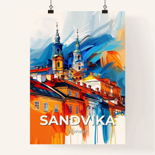 Vibrant Sandvika, Norway Poster