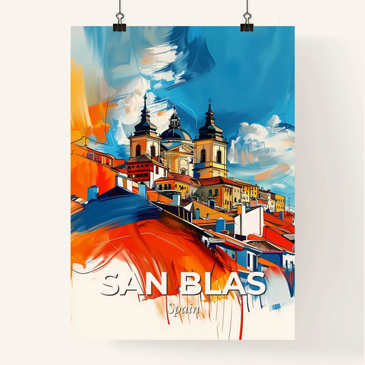 Vibrant San Blas, Spain Poster