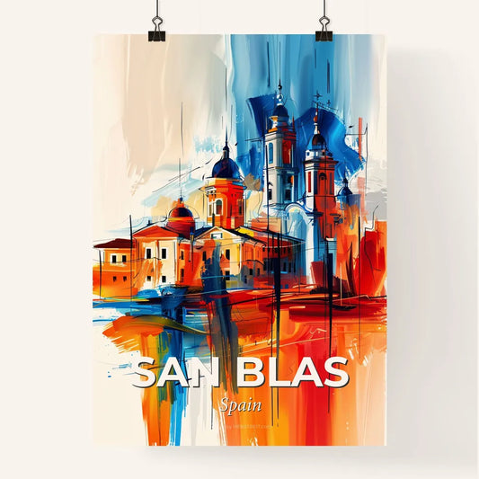 Vibrant San Blas, Spain Poster