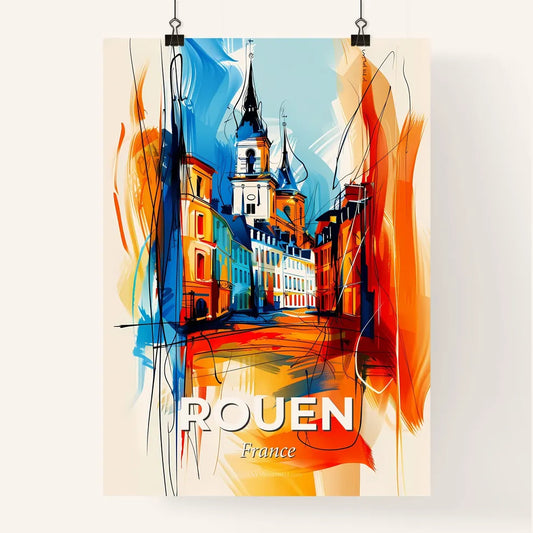 Vibrant Rouen, France Poster