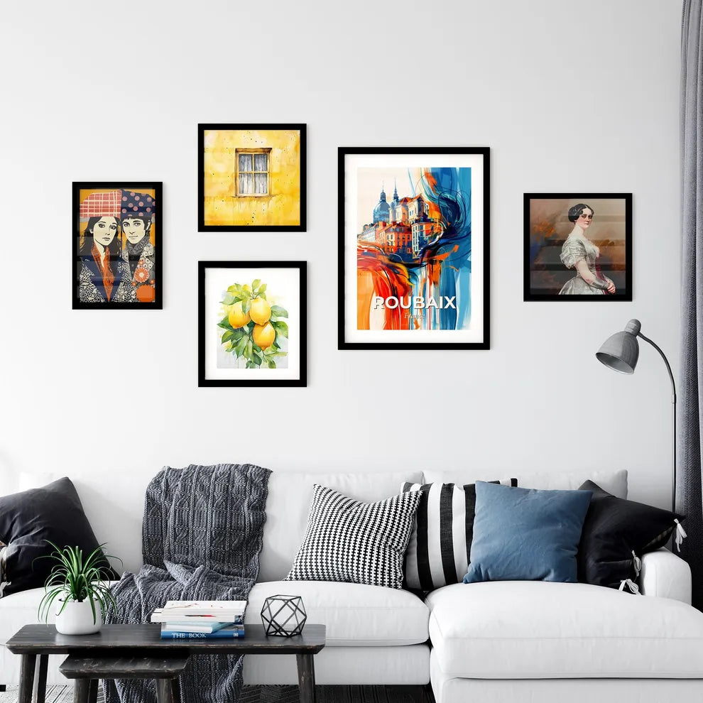 Vibrant Roubaix, France Wall Art Collection