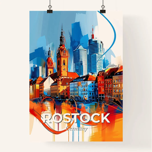 Vibrant Rostock, Germany Poster