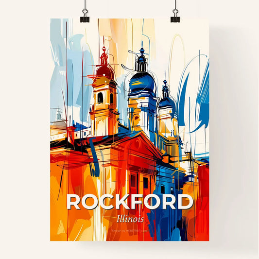 Vibrant Rockford, Illinois Poster