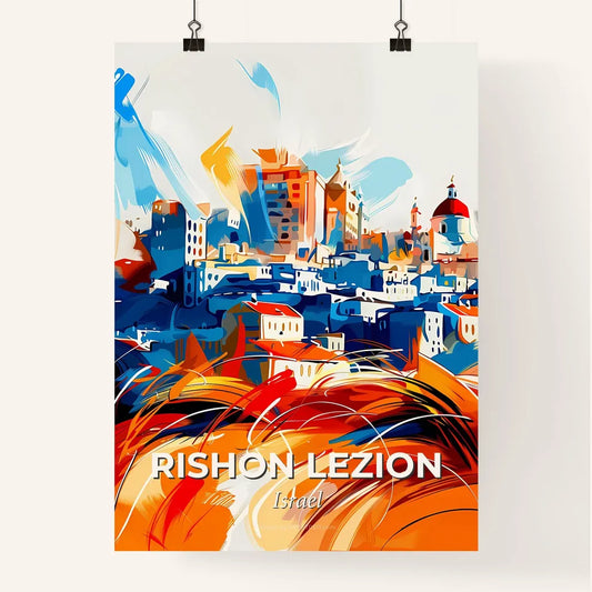 Vibrant Rishon Lezion, Israel Poster