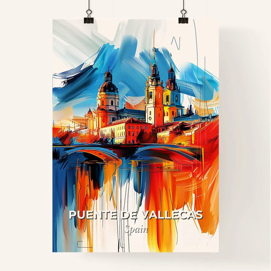 Vibrant Puente De Vallecas, Spain Poster