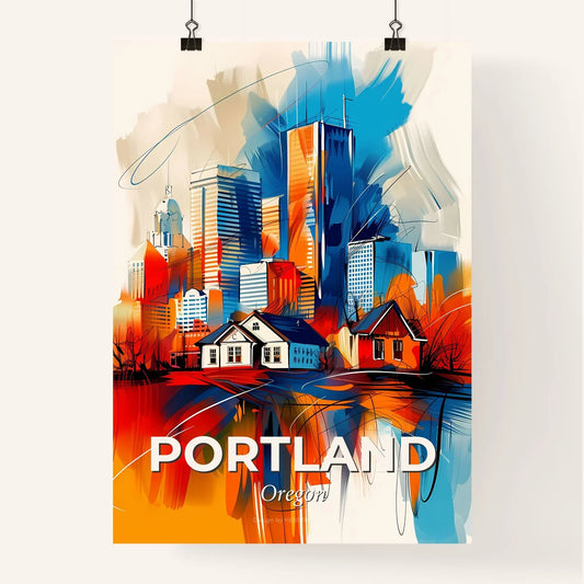 Vibrant Portland, Oregon Poster