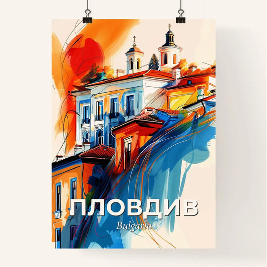 Vibrant Пловдив, Bulgaria Poster