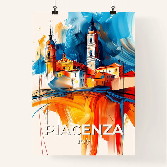 Vibrant Piacenza, Italy Poster