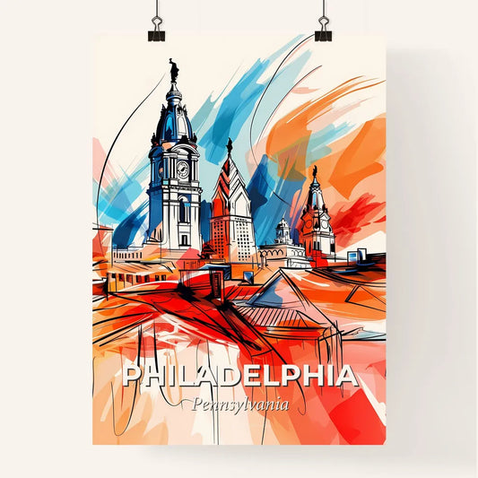 Vibrant Philadelphia, Pennsylvania Poster