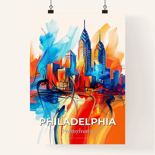 Vibrant Philadelphia, Pennsylvania Poster