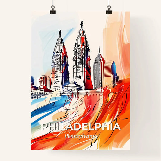 Vibrant Philadelphia, Pennsylvania Poster