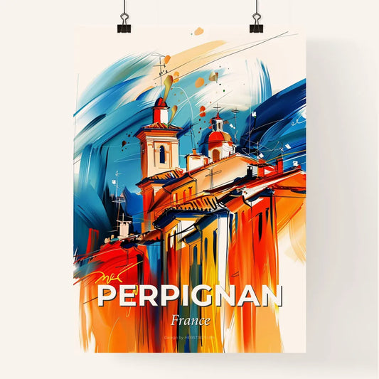 Vibrant Perpignan, France Poster