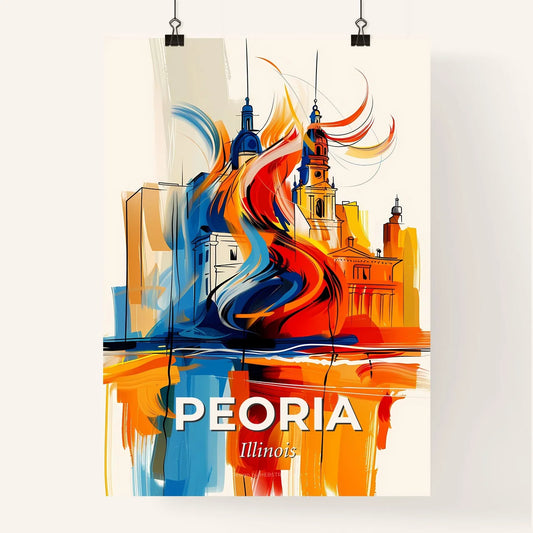 Vibrant Peoria, Illinois Poster