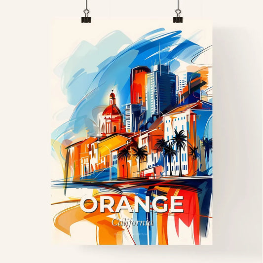 Vibrant Orange, California Poster