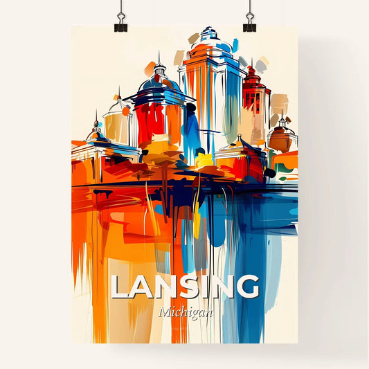 Vibrant Lansing, Michigan Poster