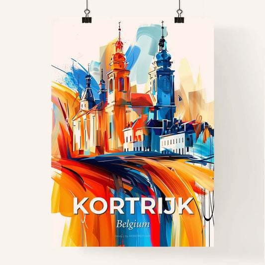 Vibrant Kortrijk , Belgium Poster